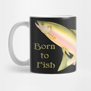 Born to Fish Leaping Salmon Mug